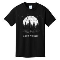 Lake Tahoe Californianevada Mountain Resort Moon Trees Kids T-Shirt