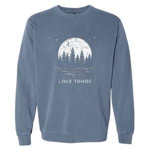 Lake Tahoe Californianevada Mountain Resort Moon Trees Garment-Dyed Sweatshirt