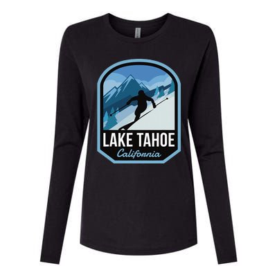 Lake Tahoe California Ski Mountain Womens Cotton Relaxed Long Sleeve T-Shirt