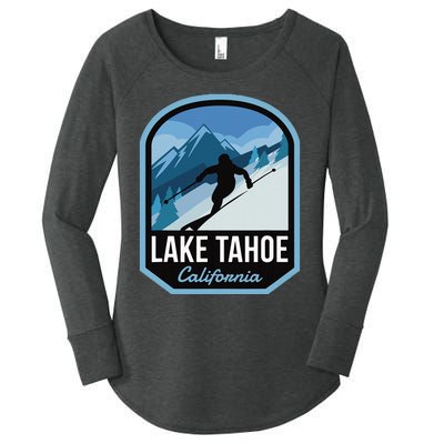 Lake Tahoe California Ski Mountain Women's Perfect Tri Tunic Long Sleeve Shirt