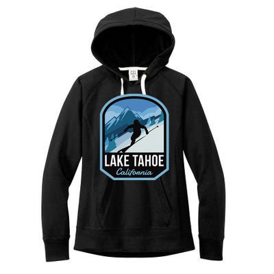 Lake Tahoe California Ski Mountain Women's Fleece Hoodie