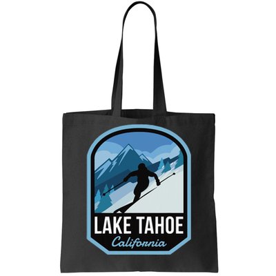 Lake Tahoe California Ski Mountain Tote Bag