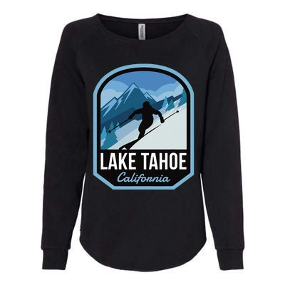 Lake Tahoe California Ski Mountain Womens California Wash Sweatshirt