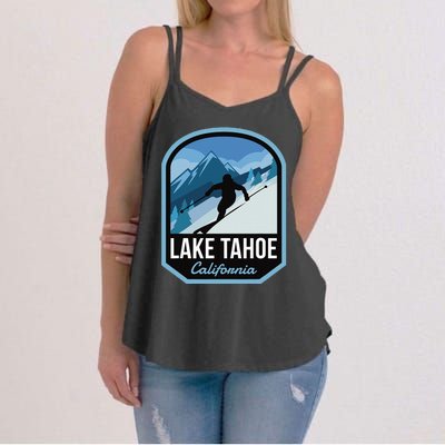 Lake Tahoe California Ski Mountain Women's Strappy Tank