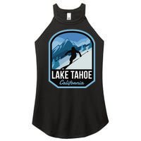 Lake Tahoe California Ski Mountain Women’s Perfect Tri Rocker Tank