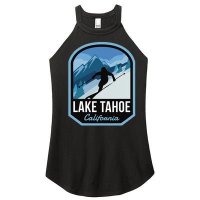 Lake Tahoe California Ski Mountain Women’s Perfect Tri Rocker Tank