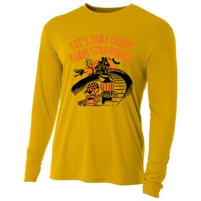 LetS Take Candy From Strangers Funny Halloween Cooling Performance Long Sleeve Crew