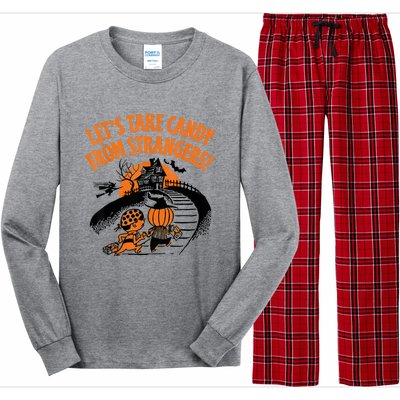 LetS Take Candy From Strangers Funny Halloween Long Sleeve Pajama Set