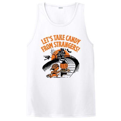 LetS Take Candy From Strangers Funny Halloween PosiCharge Competitor Tank