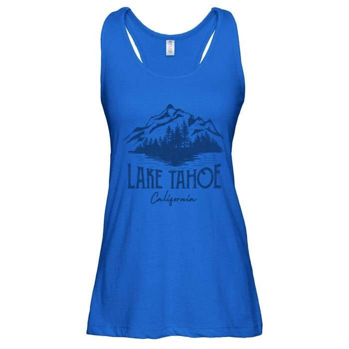 Lake Tahoe California Retro Mountain Vintage Gift Ladies Essential Flowy Tank