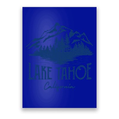 Lake Tahoe California Retro Mountain Vintage Gift Poster