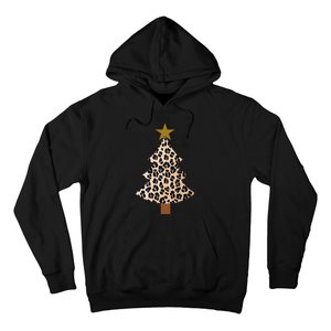 Leopard Tree Christmas Animal Lovers Xmas Hoodie