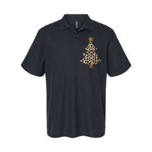 Leopard Tree Christmas Animal Lovers Xmas Softstyle Adult Sport Polo