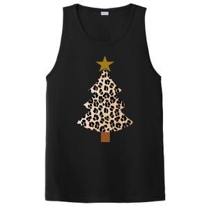 Leopard Tree Christmas Animal Lovers Xmas PosiCharge Competitor Tank