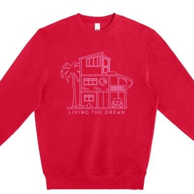 Living The Dream Premium Crewneck Sweatshirt