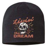 Livin The Dream Skull Sustainable Beanie