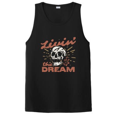 Livin The Dream Skull PosiCharge Competitor Tank