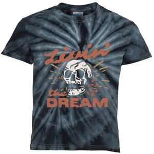 Livin The Dream Skull Kids Tie-Dye T-Shirt