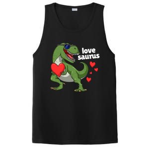 Lovesaurus Trex Dino Valentines Day Dinosaur Gift PosiCharge Competitor Tank