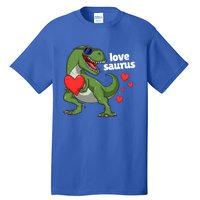 Lovesaurus Trex Dino Valentines Day Dinosaur Gift Tall T-Shirt