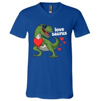 Lovesaurus Trex Dino Valentines Day Dinosaur Gift V-Neck T-Shirt