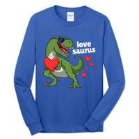 Lovesaurus Trex Dino Valentines Day Dinosaur Gift Tall Long Sleeve T-Shirt