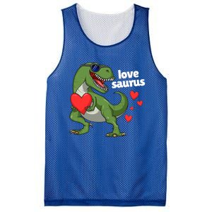 Lovesaurus Trex Dino Valentines Day Dinosaur Gift Mesh Reversible Basketball Jersey Tank