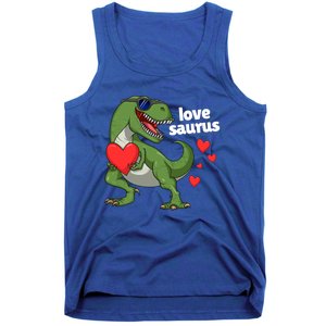 Lovesaurus Trex Dino Valentines Day Dinosaur Gift Tank Top