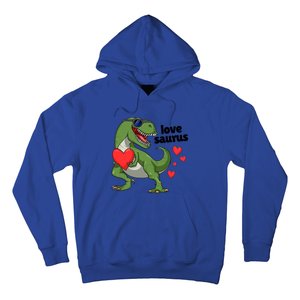 Lovesaurus Trex Dino Valentines Day Dinosaur Gift Hoodie