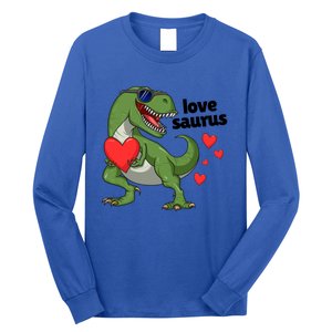 Lovesaurus Trex Dino Valentines Day Dinosaur Gift Long Sleeve Shirt