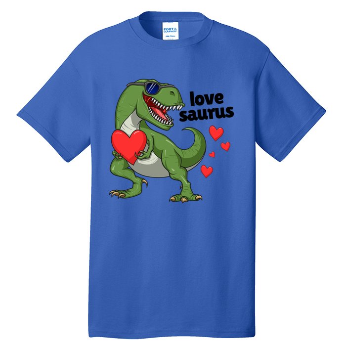 Lovesaurus Trex Dino Valentines Day Dinosaur Gift Tall T-Shirt