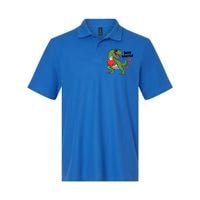 Lovesaurus Trex Dino Valentines Day Dinosaur Gift Softstyle Adult Sport Polo