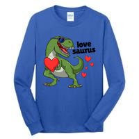 Lovesaurus Trex Dino Valentines Day Dinosaur Gift Tall Long Sleeve T-Shirt