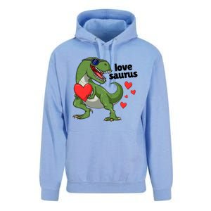 Lovesaurus Trex Dino Valentines Day Dinosaur Gift Unisex Surf Hoodie