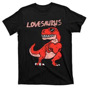 Lovesaurus Trex Dinosaur Heart Cute Valentines Day Boy Gift T-Shirt