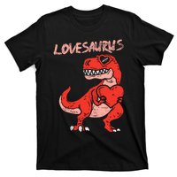 Lovesaurus Trex Dinosaur Heart Cute Valentines Day Boy Gift T-Shirt