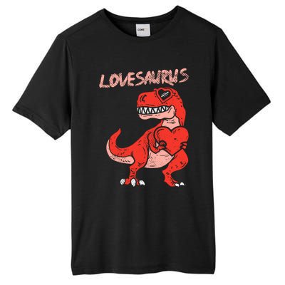 Lovesaurus Trex Dinosaur Heart Cute Valentines Day Boy Gift Tall Fusion ChromaSoft Performance T-Shirt