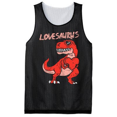 Lovesaurus Trex Dinosaur Heart Cute Valentines Day Boy Gift Mesh Reversible Basketball Jersey Tank