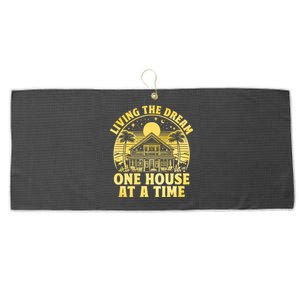 Living The Dream One House At A Time Gift Large Microfiber Waffle Golf Towel