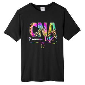 Leopard Tie Dye Cna Life Nurse Squad Nurse Tall Fusion ChromaSoft Performance T-Shirt