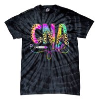 Leopard Tie Dye Cna Life Nurse Squad Nurse Tie-Dye T-Shirt