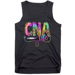 Leopard Tie Dye Cna Life Nurse Squad Nurse Tank Top