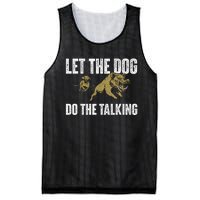 Let The Dog Do The Talking Boar Hunting Wild Hog Hunter Mesh Reversible Basketball Jersey Tank