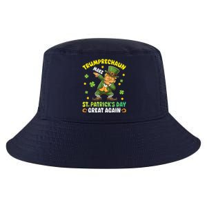 Leprechaun Trump Dabbing Make St PatrickS Day Great Again Cool Comfort Performance Bucket Hat