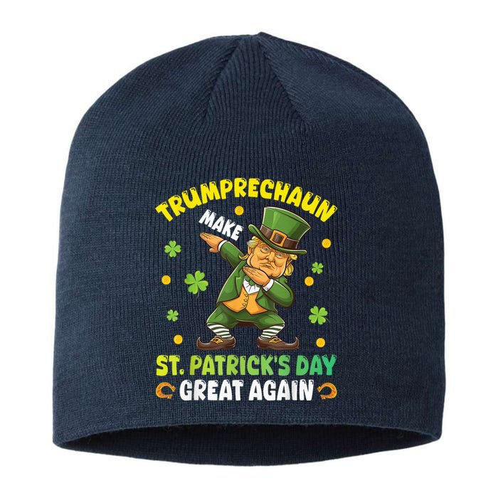 Leprechaun Trump Dabbing Make St PatrickS Day Great Again Sustainable Beanie