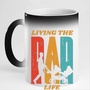 Living The Dad Life Retro 11oz Black Color Changing Mug