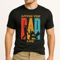 Living The Dad Life Retro Cooling Performance Crew T-Shirt