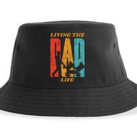 Living The Dad Life Retro Sustainable Bucket Hat