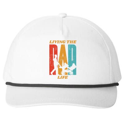 Living The Dad Life Retro Snapback Five-Panel Rope Hat