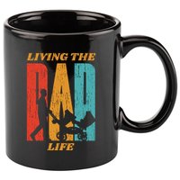 Living The Dad Life Retro 11oz C Handle Ceramic Mug